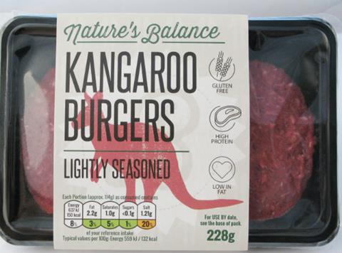 Natures Balance kangroo burgers web