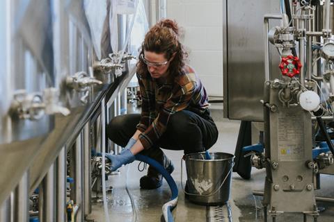 Female brewery worker