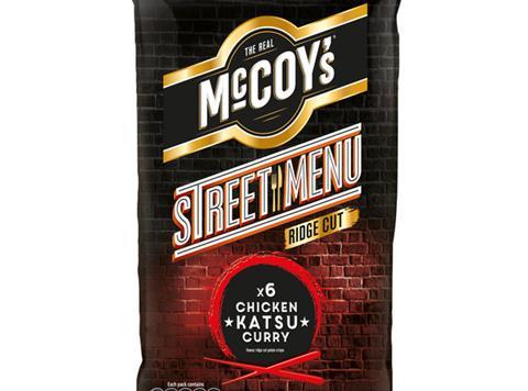 mccoy's street menu katsu curry crisps