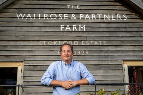 James Bailey at Waitrose's Leckford Farm