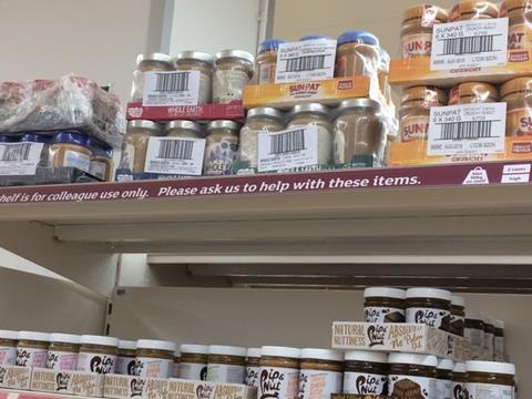 Sainsbury's shelf