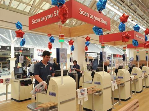 Tesco self service checkout