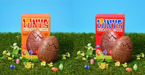 tonys chocolonely easter egg crack