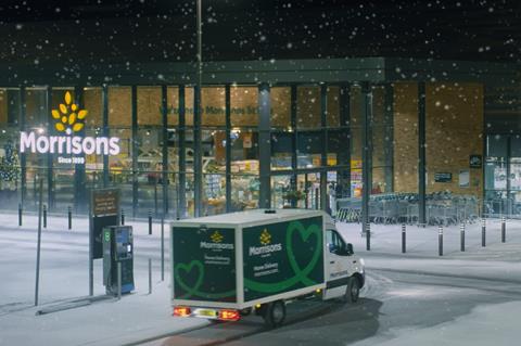 Morrisons Christmas ad 2020 Van_Outside_Store