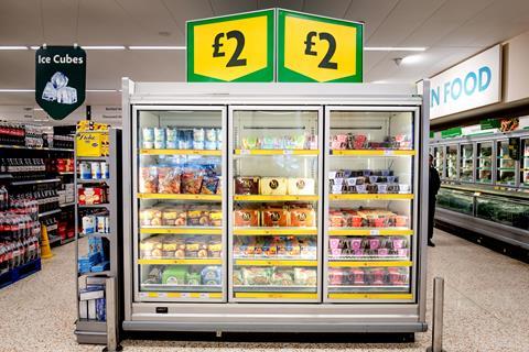 Morrisons frozen gondola promotion