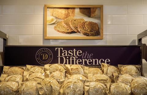 Sainsbruys bakery taste the difference