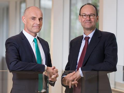 Asda's Roger Burnley and Sainsbury's Mike Coupe 