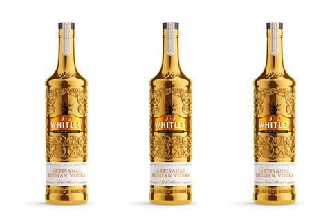 J.J Whitley gold artisanal Russian vodka