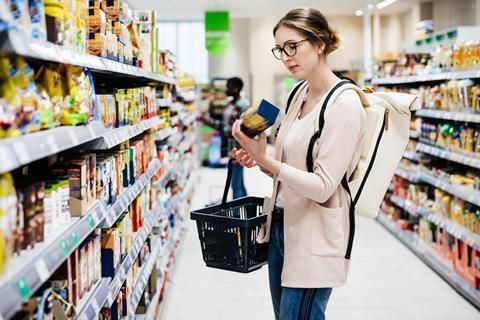 shopper supermarket pasta