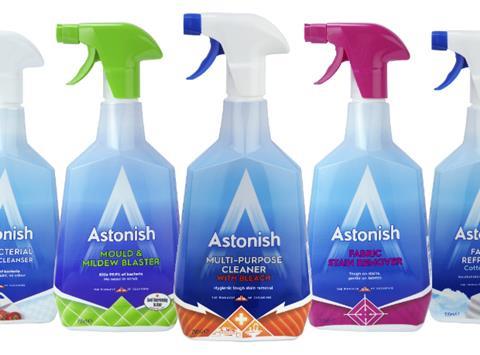 Astonish spray bottles