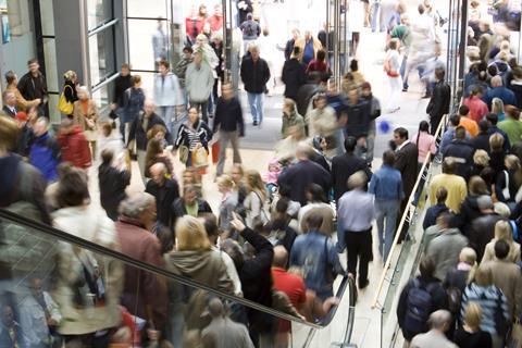 Shopping crowd