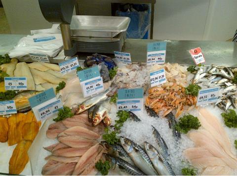 Morrisons Seafood Week fish display