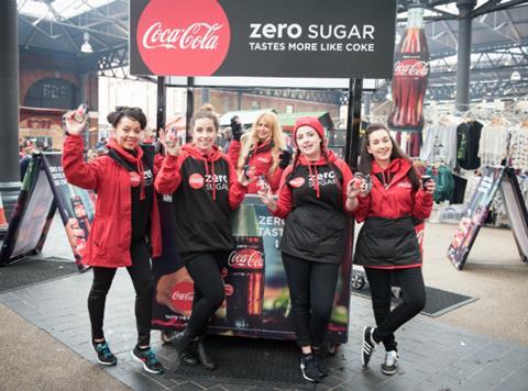 CCEP Coca-Cola Zero Sugar sampling 2017