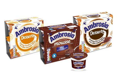 Ambrosia Desserts Range shot