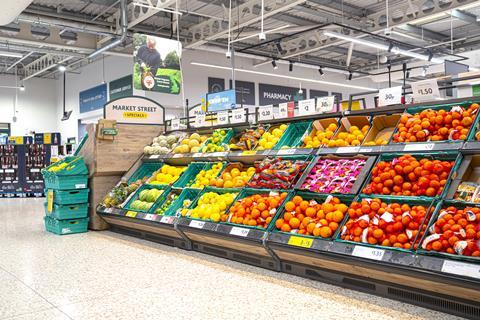 Morrisions Verwood aisle fresh fruit veg