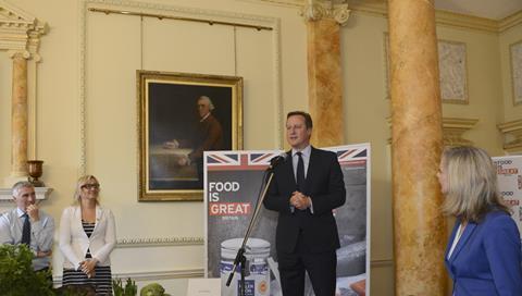 Cameron speaking at Food is GREAT