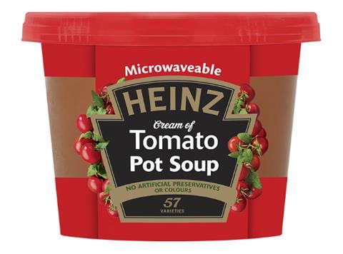 Heinz soup microwaveable pot