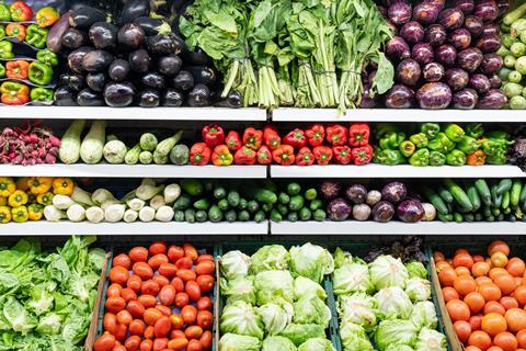 veg salad aisle supermarket