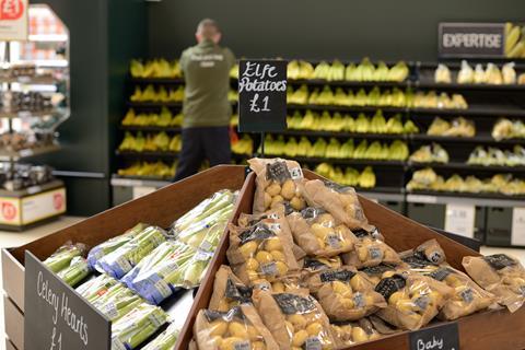 Tesco fruit and veg aisle