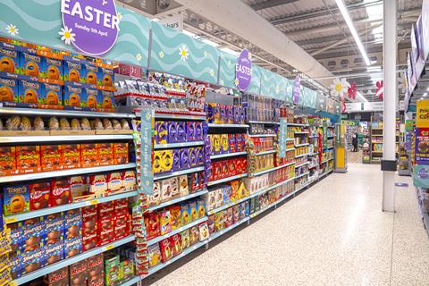 Morrisions Verwood aisle easter seasonal