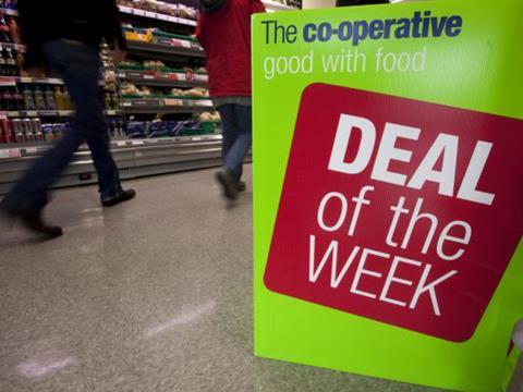Deal of the week sign, Co-op