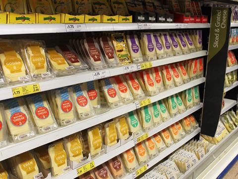 Tesco cheese aisle