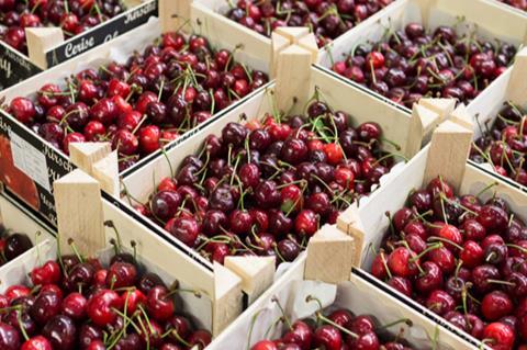 New Covent Garden Market cherries