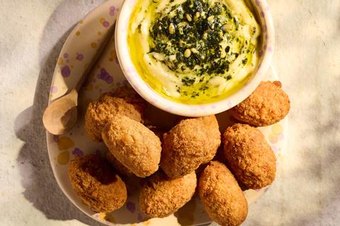 Ham Hock Croquettes and Garlic Aioli with Pesta