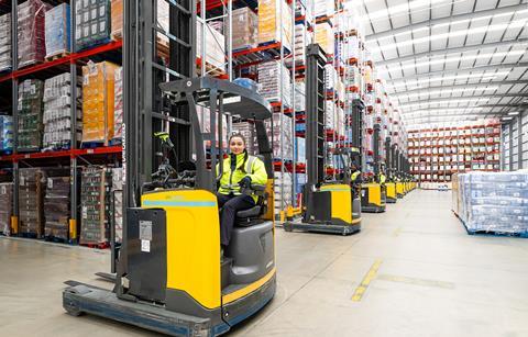 3 Boughey Logistics Reach Trucks in a Row RS