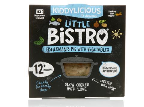 Kiddylicious little bistro fishermans pie and vegtables 