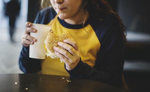 junk food burger obesity