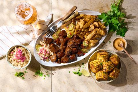 BBQ Group Shot_ Cobette Bites &  Burnt Ends & Wedges & Slaw 01