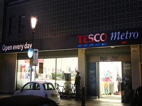 tesco metro night