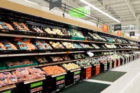 Asda Grantham plastic veg