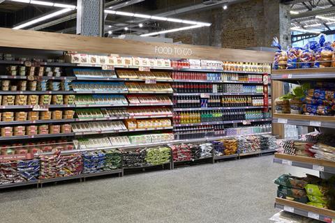 Waitrose Kings Cross Food to Go aisle