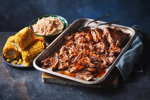 M&S Slow Cooked BBQ Carolina Pork with Corn