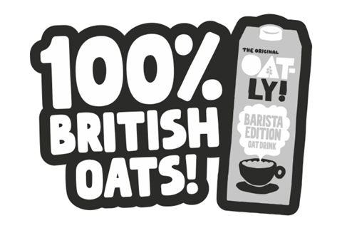 oatly 100% british oats logo