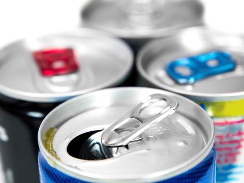 energy drink cans