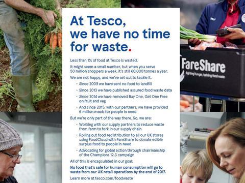 tesco no time for waste