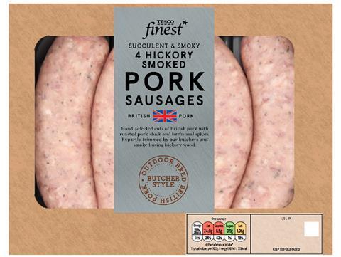 Tesco_Finest_4_Hickory_Smoked_Pork_Sausages_440g
