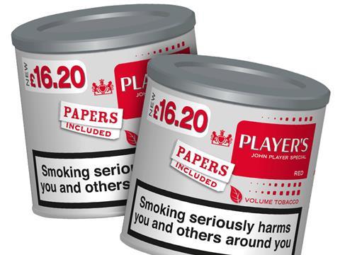 Players Volume Tobacco 50G - Tesco Groceries