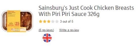 sainsbury's just cook piri piri chicken