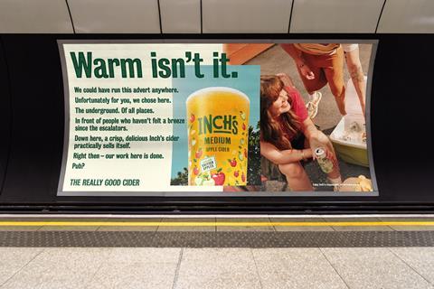 Inchs The Really Good Cider campaign - warm isnt it
