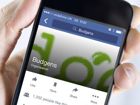 Budgens smart phone internet app social media facebook
