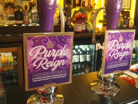 purple reign beer greene king