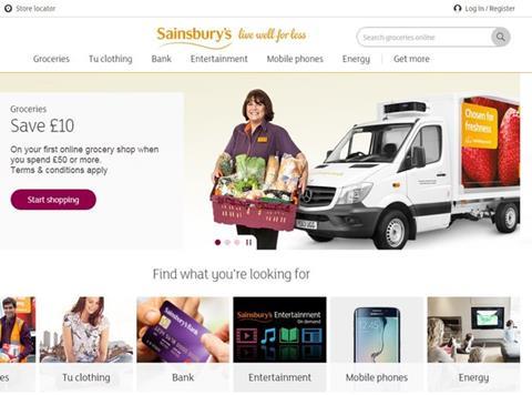 Sainsbury's new website