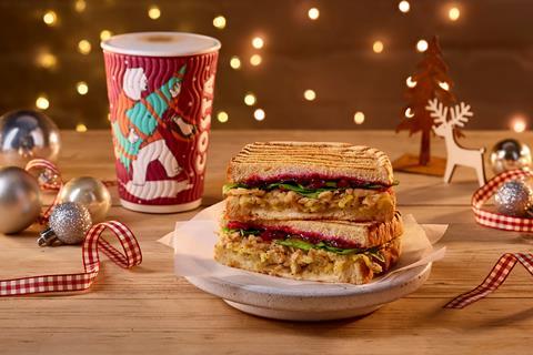 Costa Vegan Turkee, Cranberry & Stuffing Bloomer Toastie