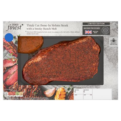 Tesco_Finest_Limited_Edition_Thick_Cut_Bone_In_Sirloin_Steak_with_a_Smoky_Ranch_Melt