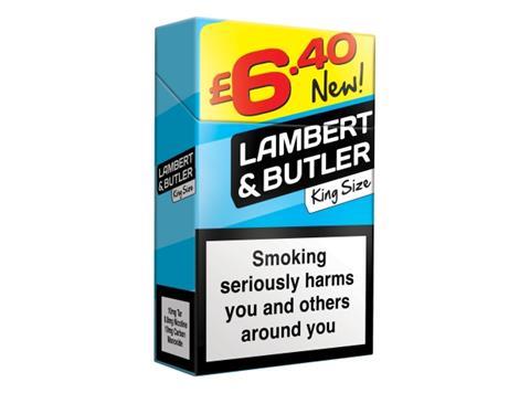 Lambert and Butler Blue Cigarettes