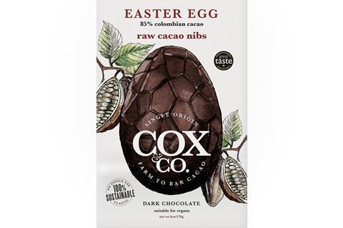 cox & co vegan chocolate easter egg